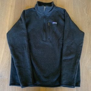 Patagonia Better Sweater 1/4 Zip Black Size Large